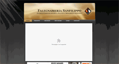 Desktop Screenshot of falegnameriasanfilippo.it