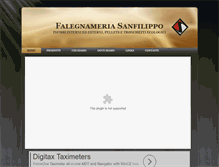 Tablet Screenshot of falegnameriasanfilippo.it